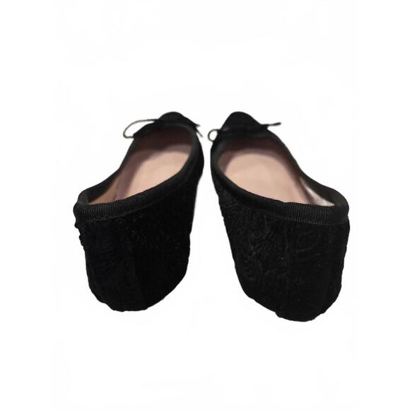 Paul Mayer Kitten Heel - Velvet Black Paisley - Size 7 NIB (New) - Picture 4 of 7